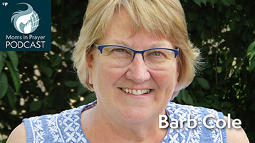 Barb Cole helping moms connect with prayer groups in the Mid Atlantic USA