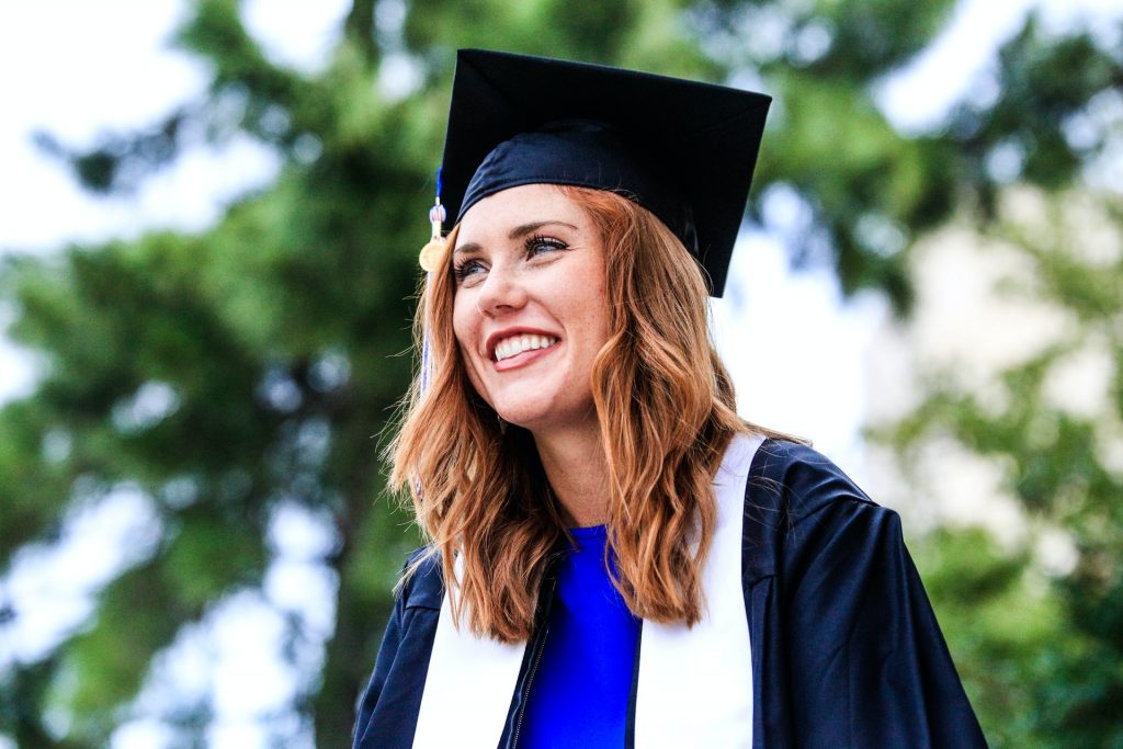 graduating high school senior prayed for by Moms in Prayer group