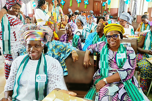 Praying mother's group in Africa