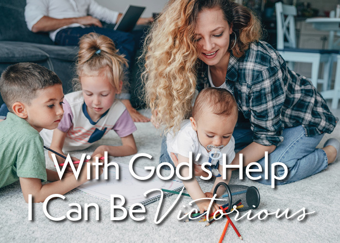 Time to start leaning desperately into Jesus for the strength, community, and hope you need in motherhood