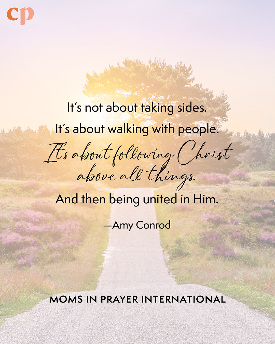 Praying together, as a group of believers, helps bring the unity that Christ prayed for.